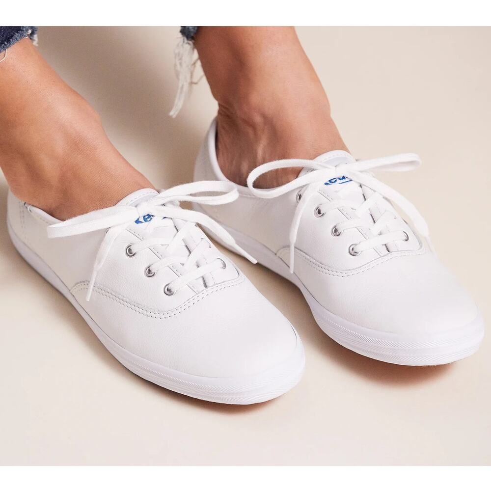 Keds Classic White Lace-Up Sneakers